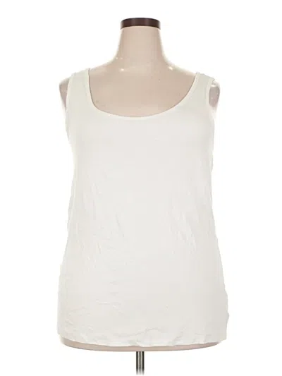 Pre-owned Terra & Sky Sleeveless T-shirt In White