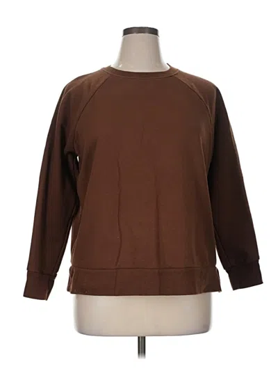 Pre-owned Terra & Sky Sweatshirt In Brown