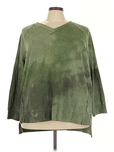 Pre-owned Terra & Sky Sweatshirt In Green
