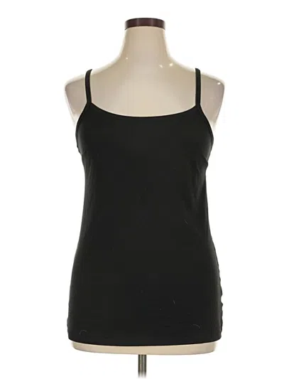 Pre-owned Terra & Sky Tank Top Black Halter Neckline Tops