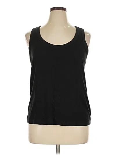 Pre-owned Terra & Sky Tank Top Black Halter Neckline Tops