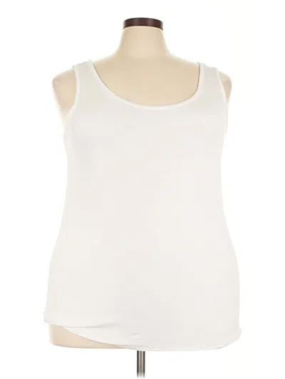 Pre-owned Terra & Sky Tank Top Ivory Strapless Neckline Tops