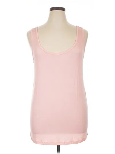 Pre-owned Terra & Sky Tank Top Pink Strapless Neckline Tops