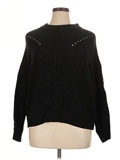 Pre-owned Terra & Sky Turtleneck Sweater In Black