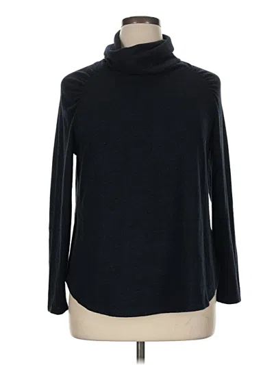 Pre-owned Terra & Sky Turtleneck Sweater In Black