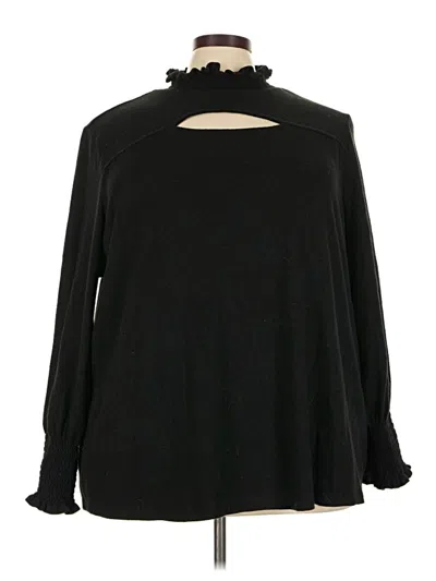 Pre-owned Terra & Sky Turtleneck Sweater In Black
