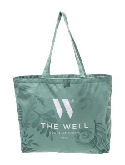 Pre-owned Terra Canvas Tote In Green