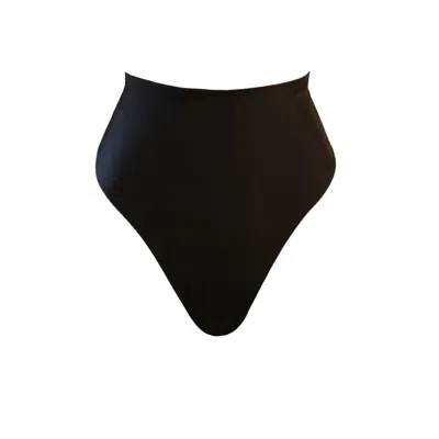 Terra Dea Women's Black / White Acapulco Reversible High Waisted Bikini Briefs Black & White In Multi