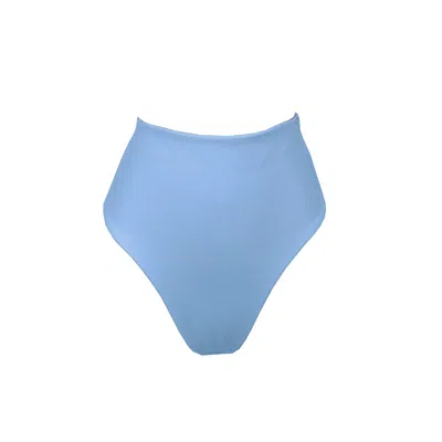 Terra Dea Women's Blue / White Acapulco Reversible High Waist Bikini Briefs - Blue & White In Multi