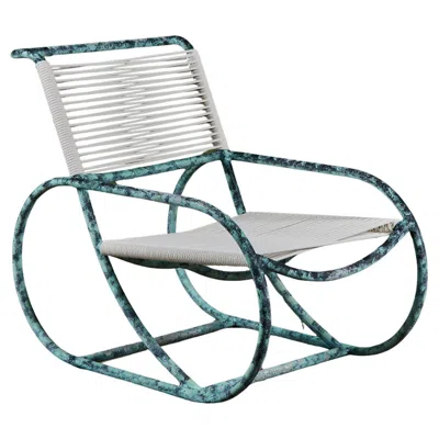 Pre-owned Terra Kipp Stewart Aluminum Patio Lounge Chair For  In Gray