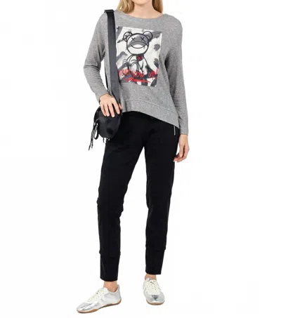 Terra Never Grow Up Graphic Sweater In Cement In Beige