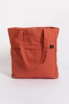 Terra Thread Organic Cotton Canvas Work Tote Bag In Burnt Orange