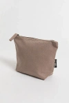 Terra Thread Organic Cotton Canvas Zippered Pouch In Beige