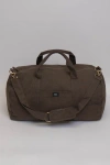 Terra Thread Organic Cotton Duffle Bag In Chestnut Brown