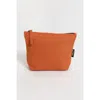 Terra Thread Organic Cotton Makeup Bag In Burnt Orange