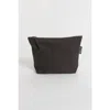 Terra Thread Organic Cotton Makeup Bag In Charcoal Grey