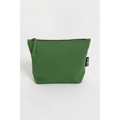 Terra Thread Organic Cotton Makeup Bag In Moss Green