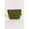 Terra Thread Organic Cotton Makeup Bag In Olive Green