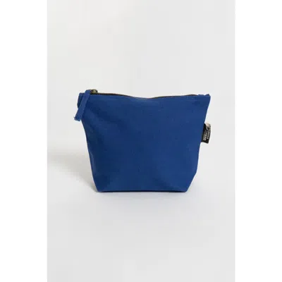 Terra Thread Organic Cotton Makeup Bag In Tidal Blue