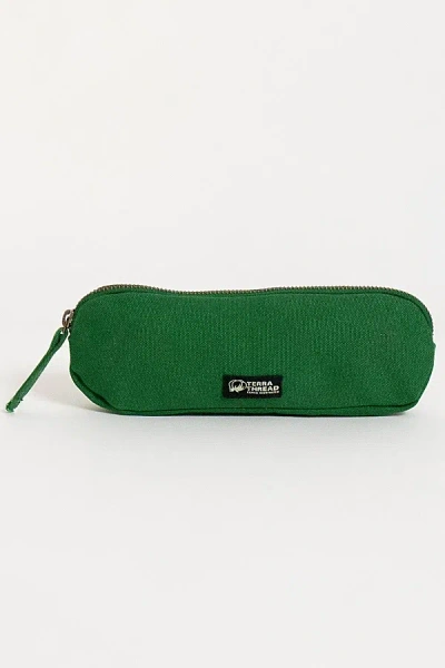 Terra Thread Organic Cotton Pencil Bag In Moss Green At Urban Outfitters