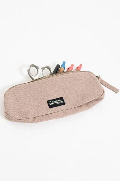 Terra Thread Organic Cotton Pencil Bag In Sand Dune At Urban Outfitters