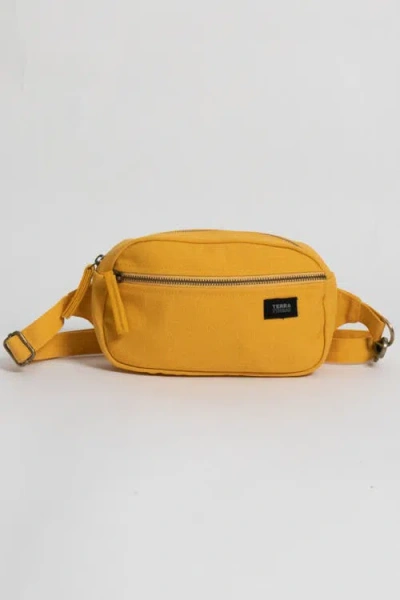 Terra Thread Organic Cotton Sling Belt Bag In Orange