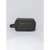 Terra Thread Organic Cotton Toiletry Bag In Charcoal Grey
