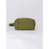 Terra Thread Organic Cotton Toiletry Bag In Olive Green