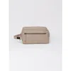 Terra Thread Organic Cotton Toiletry Bag In Sand Dune