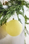 Terrain 8" Giant Glass Bauble Ornament In Yellow