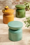 Terrain Acapulco Stoneware Stool In Blue