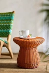 Terrain All Weather Wicker Side Table, Low In Gray