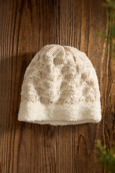 Terrain Alpaca Knit Hat In White
