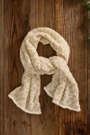 Terrain Alpaca Knit Scarf In White
