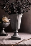 Terrain Antiqued Metal Urn Vase In Gray