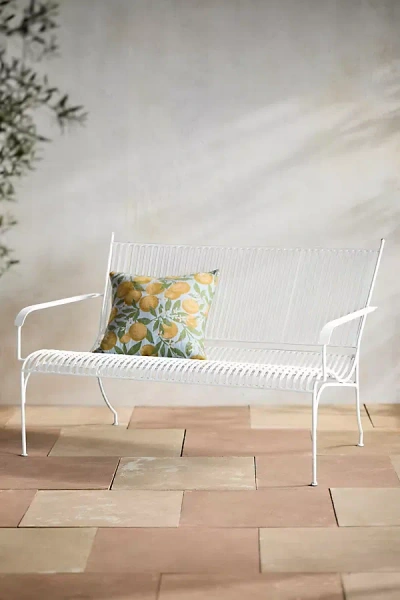 Terrain Arcadia Steel Bench In White