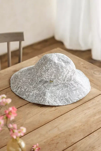 Terrain Asymmetrical Brim Cotton Crusher Hat, Botanical In Multicolor