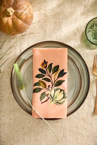 Terrain Autumn Bounty Linen Napkins, Set Of 2