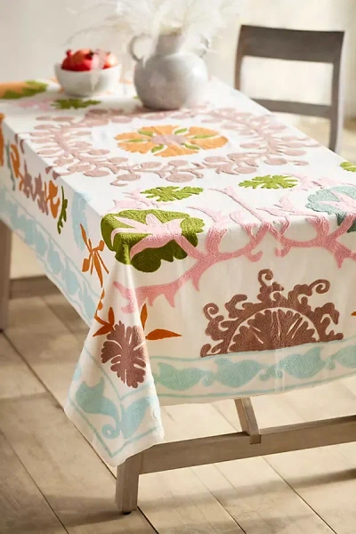 Terrain Autumn Crewelwork Tablecloth