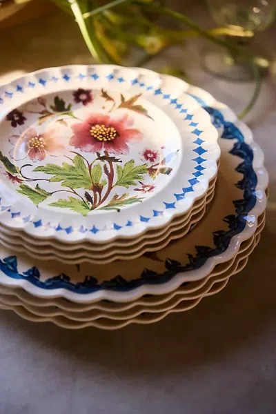 Terrain Autumnal Floral Stoneware Side Plate In Multi