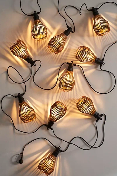 Terrain Basket Shade String Lights