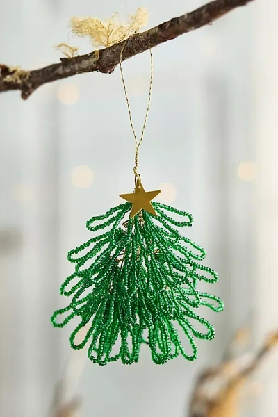 Terrain Beaded Christmas Tree Charm