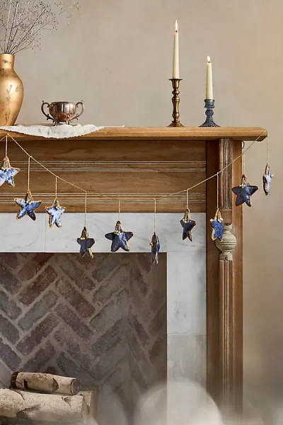 Terrain Beaded Velvet Stars Garland