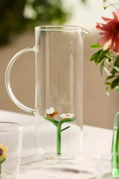 Terrain Bee + Bloom Glass Pitcher