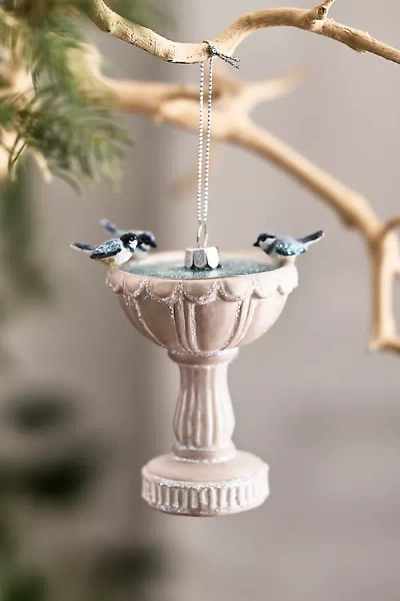 Terrain Bird Bath Glass Ornament