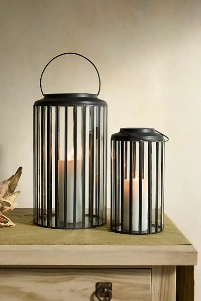 Terrain Black Paned Lantern