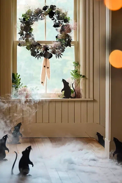 Terrain Black Velvet + Iron Floral Wreath