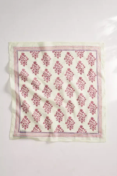 Terrain Block Print Bandana In Multicolor