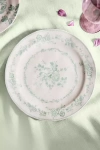 Terrain Blooming Transferware Dinner Plate In White