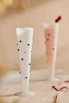 Terrain Blue Confetti Glass Flutes, Set Of 2 In Blue